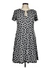 MSK Polka Dots Black Casual Dress Size M - photo 1
