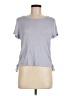Pink Rose Gray Short Sleeve Top Size M - photo 1