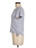 Pink Rose Gray Short Sleeve Top Size M - photo 5