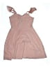 Nordstrom Metallic Solid Pink Tan Dress Size 10 - 12 - photo 1