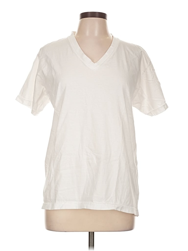 Pre-owned American Apparel Short Sleeve T-shirt In Ivory