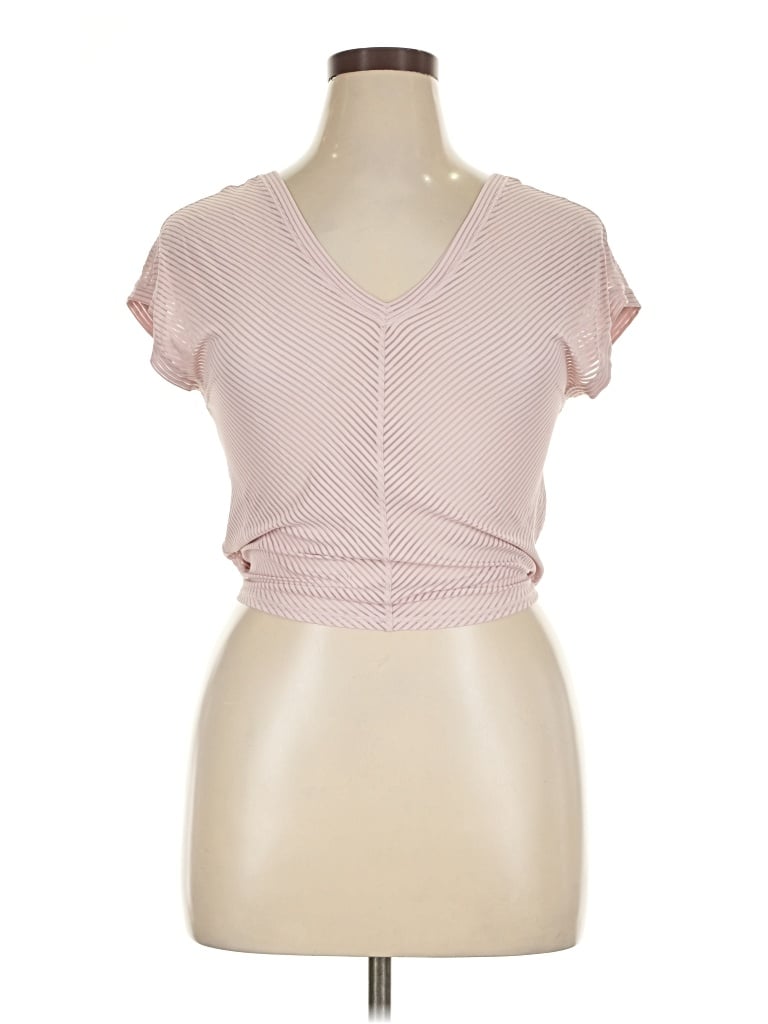 Pre-owned Lululemon Athletica Short Sleeve T-shirt In Pink