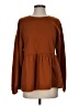 Zara Brown Long Sleeve Top Size S - photo 1