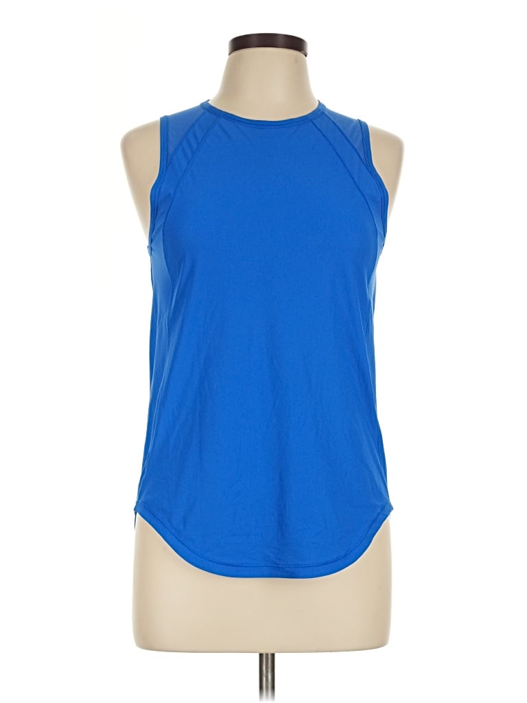 Pre-owned Lululemon Athletica Sleeveless T-shirt In Blue