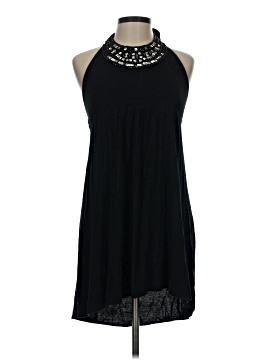 adrienne vittadini black dress 90s Black Ruffle Tank Dress