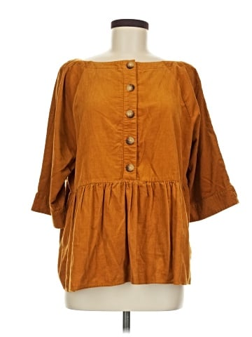 Maeve by Anthropologie 3/4 Sleeve Blouse (view 1)