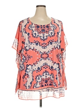 Jm Collection Short Sleeve Blouse