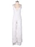 Blue Rain Solid White Jumpsuit Size XS - photo 1
