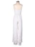 Blue Rain Solid White Jumpsuit Size XS - photo 2