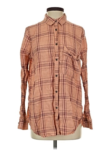 Free People Long Sleeve Button-Down Shirt (view 1)