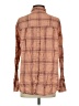 Free People Plaid Brown Long Sleeve Button-Down Shirt Size XS - photo 2