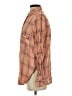 Free People Plaid Brown Long Sleeve Button-Down Shirt Size XS - photo 5