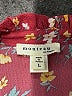 Monteau Floral Burgundy Short Sleeve Blouse Size L - photo 7
