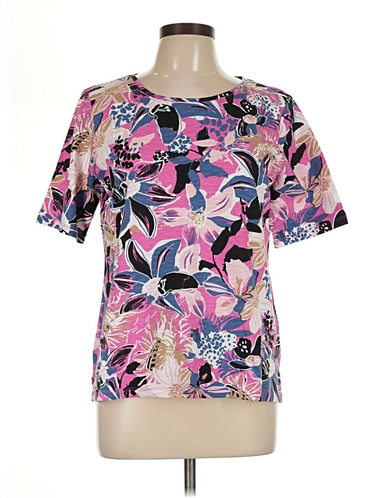Pre-owned Talbots Outlet Short Sleeve T-shirt In Pink