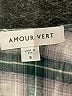 Amour Vert Plaid Green Short Sleeve Blouse Size S - photo 7
