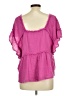 Unbranded Pink Short Sleeve Blouse Size M - photo 2