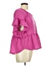 Unbranded Pink Short Sleeve Blouse Size M - photo 4