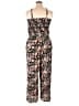 Arula Floral Black Jumpsuit Size 1X (estimated) - photo 2