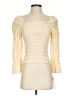 Design History Yellow 3/4 Sleeve Top Size S - photo 1