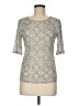LOFT Versa Silver 3/4 Sleeve Top Size M - photo 1