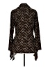 Robert Louis Animal Print Chevron-herringbone Brown Long Sleeve Polo Size L - photo 2