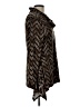 Robert Louis Animal Print Chevron-herringbone Brown Long Sleeve Polo Size L - photo 4