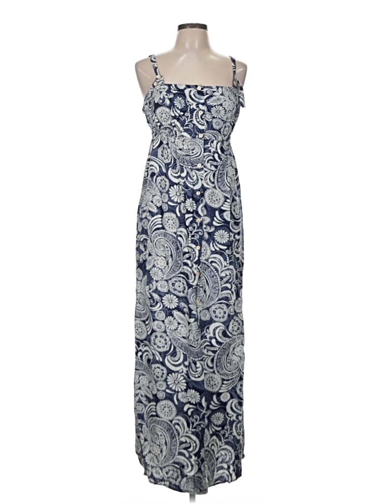 Pre-owned Moda International Casual Dress In Blue