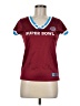 NFL 100% Polyester Burgundy Short Sleeve Top Size M - photo 1