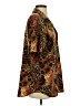 Le Caviar 100% Polyester Animal Print Brown Short Sleeve Blouse Size S - photo 4