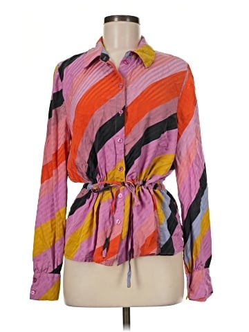 STINE GOYA Long Sleeve Silk Top (view 1)