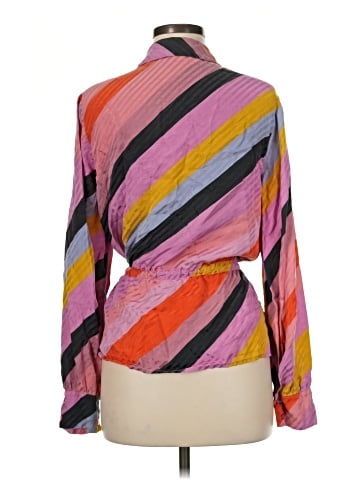 STINE GOYA Long Sleeve Silk Top (view 2)