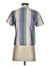 Madewell Stripes Teal Short Sleeve Blouse Size XXS - photo 2