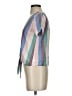 Madewell Stripes Teal Short Sleeve Blouse Size XXS - photo 5