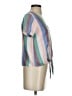 Madewell Stripes Teal Short Sleeve Blouse Size XXS - photo 4