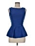 Bisou Bisou Blue Sleeveless Blouse Size M - photo 1