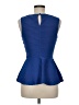 Bisou Bisou Blue Sleeveless Blouse Size M - photo 2