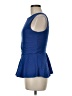 Bisou Bisou Blue Sleeveless Blouse Size M - photo 5