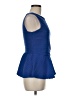 Bisou Bisou Blue Sleeveless Blouse Size M - photo 4