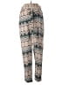 Eberjey 100% Viscose Chevron-herringbone Teal Tan Casual Pants Size Med - Lg - photo 1
