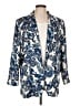 Express 100% Polyester Paisley Blue Blazer Size L (estimated) - photo 1
