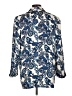 Express 100% Polyester Paisley Blue Blazer Size L (estimated) - photo 2