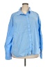 Vince. 100% Cotton Color Block Blue Long Sleeve Button-Down Shirt Size 3X - photo 1