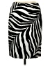 Talbots Animal Print Black Casual Skirt Size 4 Petite - photo 1