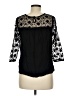 Maurices 100% Rayon Black 3/4 Sleeve Blouse Size M - photo 2