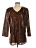 Another Thyme Brown 3/4 Sleeve Blouse Size S - photo 1