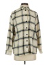 Madewell Plaid Ivory Long Sleeve Button-Down Shirt Size S - photo 1