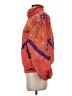 Petite Sophisticate 100% Nylon Graphic Orange Track Jacket Size P (petite) - photo 5