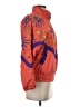 Petite Sophisticate 100% Nylon Graphic Orange Track Jacket Size P (petite) - photo 4