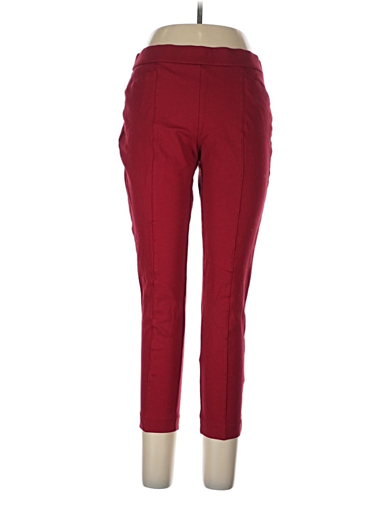 Pre-owned Anne Klein Casual Pants In Burgundy
