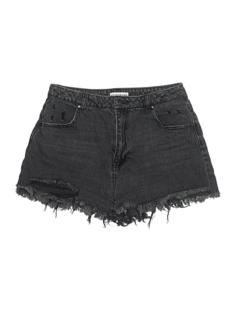 Pre-owned And Now This Denim Shorts In Black